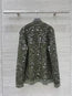 GUCCI 25 KNITTED POLO LONG-SLEEVED TOP GREEN GRAY WOOL