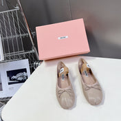BALLET FLAT SHOES LIGHT NUDE SHEEPSKIN
