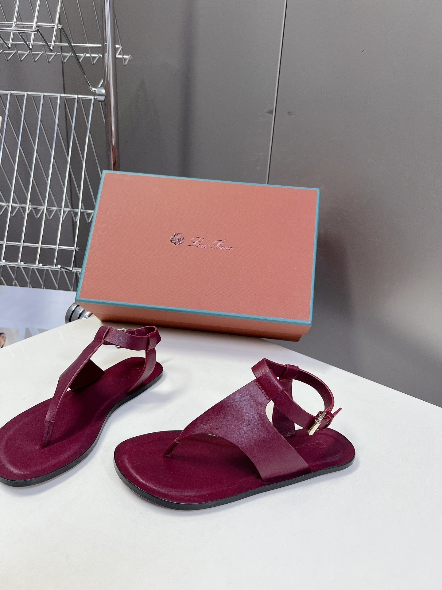 LP TRANI SANDALS BOYSENBERRY CALFSKIN