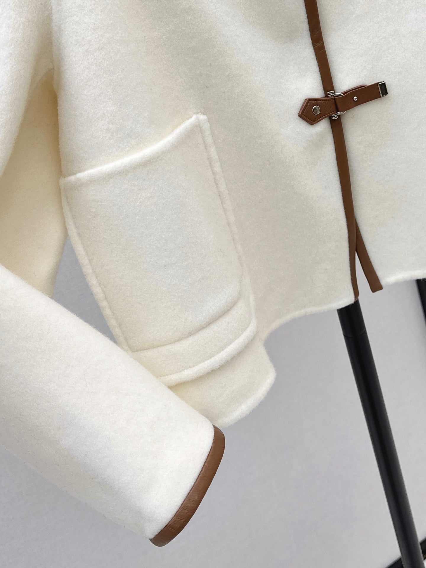 HERMES 25S REVERSIBLE SHORT CASHMERE COAT 130