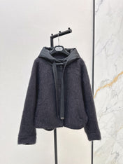 MAX MARA 25S HOODED KNIT JACKET 105