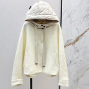 MAX MARA 25S HOODED KNIT JACKET 106