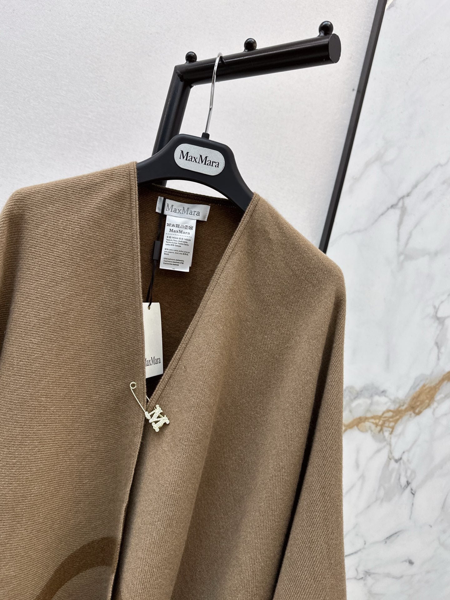 MAX MARA 25S JACQUARD CAPE COAT 009