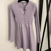 CHANEL 25S LONG-SLEEVE KNIT DRESS 334