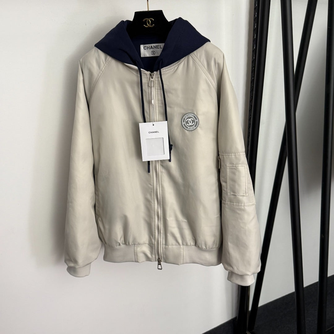 CHANEL 25S HOODED ZIP JACKET 382