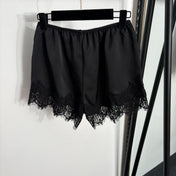 YSL 26S LACE TRIMMED PAJAMA SHORTS PANTS 376