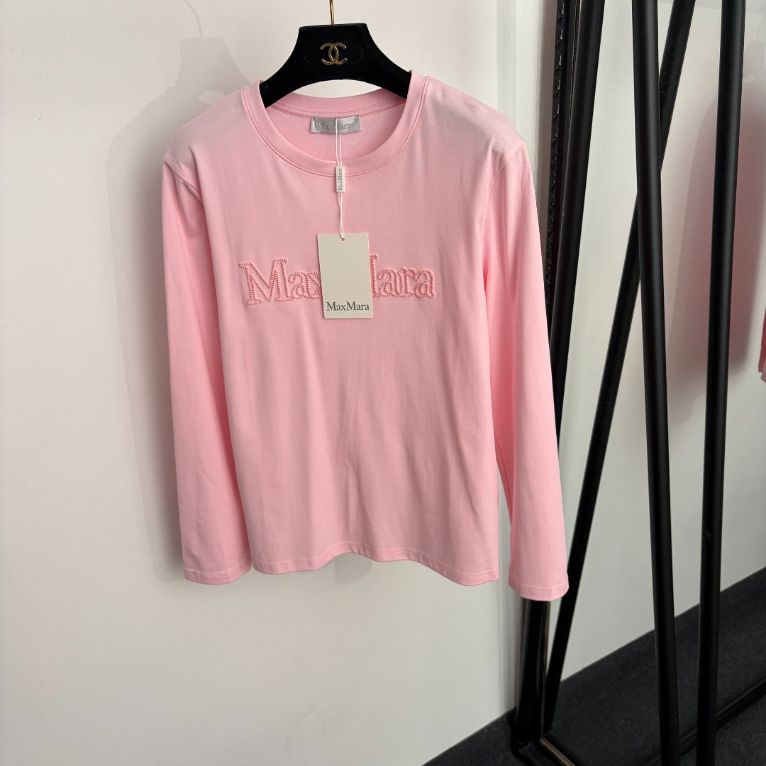 MAXMARA 26S LONG-SLEEVE CREW-NECK T-SHIRT 345