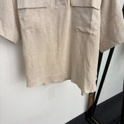 LORO PIANA 26S SHORT-SLEEVE LINEN PANTS SET 997