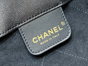 QUILTED SMALL HOBO BAG 27 IN BLACK LAMBSKIN GOLD HARDWARE