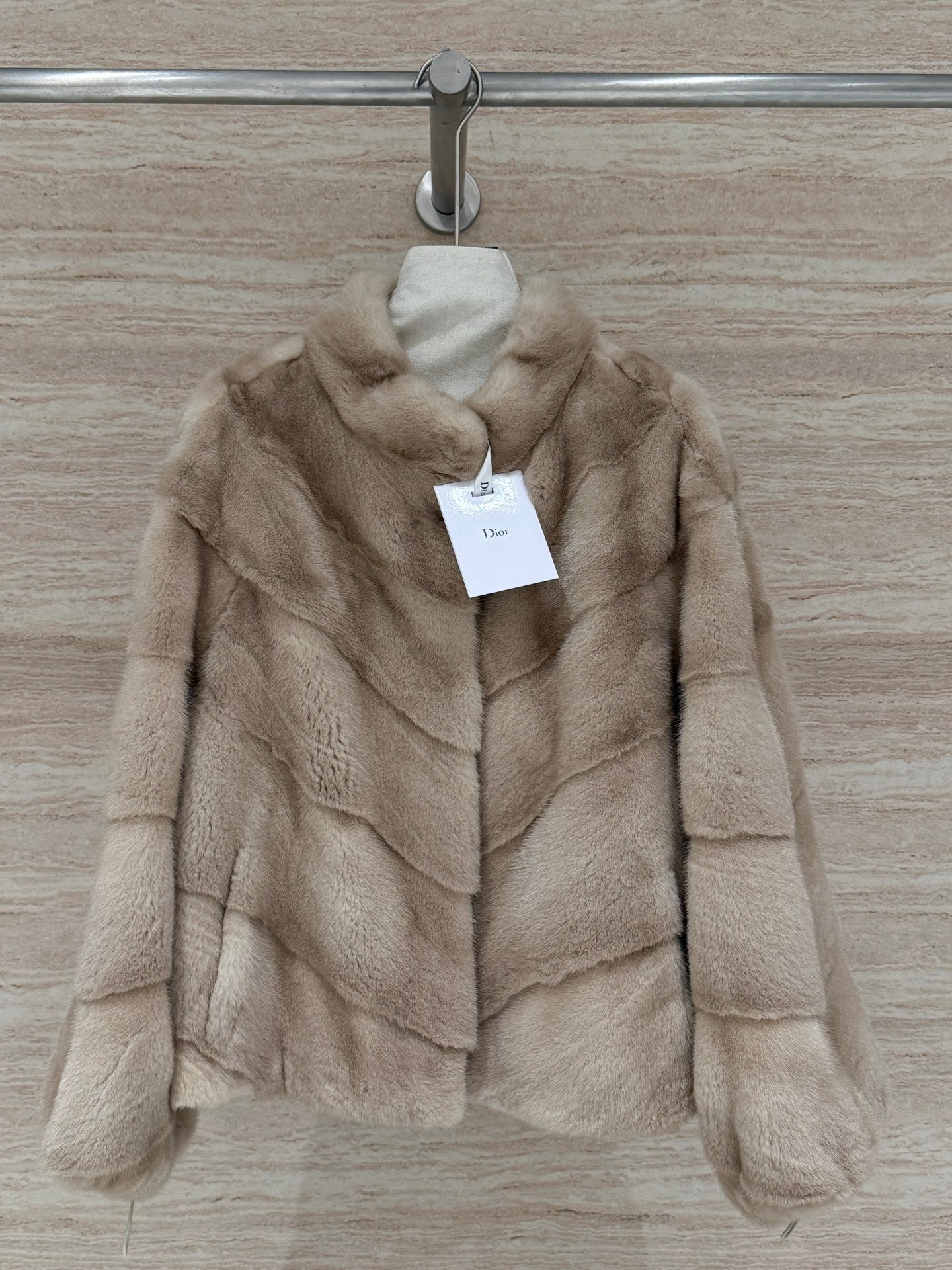 DIOR 25S STAND-COLLAR MINK FUR JACKET 779