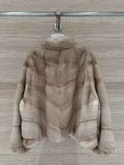 DIOR 25S STAND-COLLAR MINK FUR JACKET 779