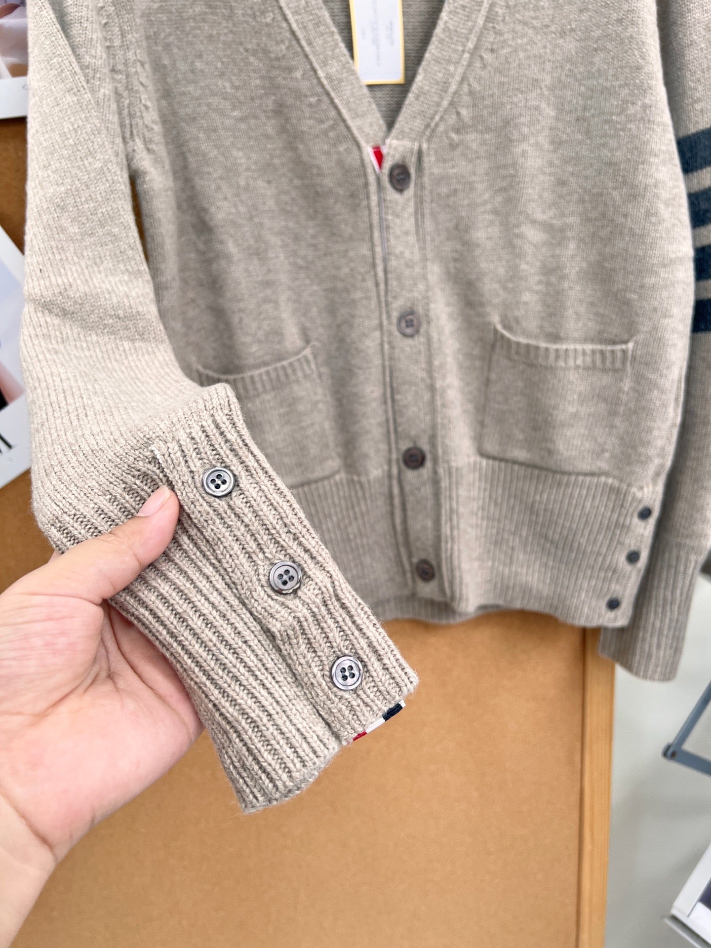 THOM 26S V-NECK KNIT CARDIGAN 290