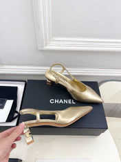 CHANEL 26S POINTED TOE HIGH HEELS 55 MM IN BLACK SUEDE