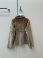 CELINE 26S ZIP-UP FUR JACKET 579
