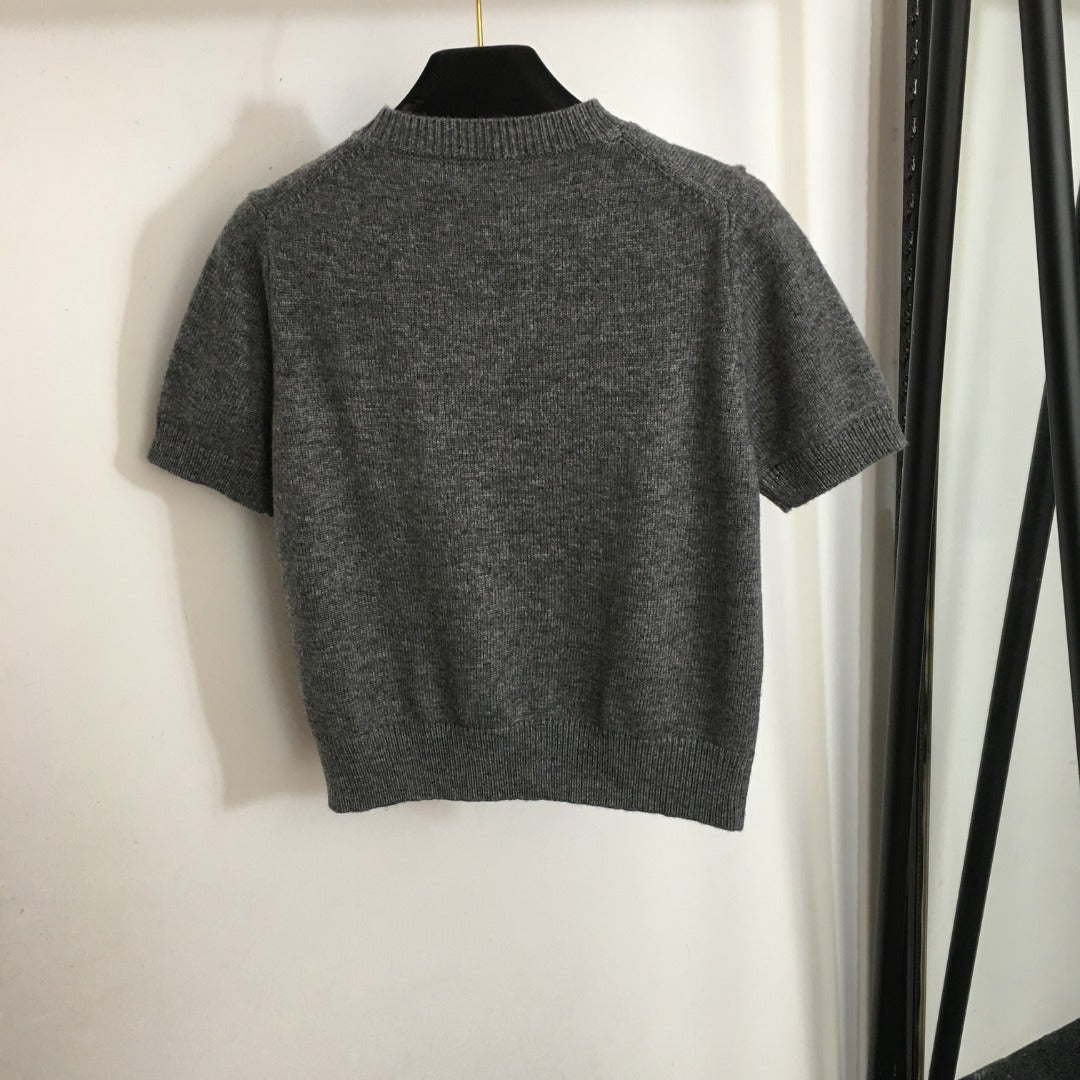PRADA 25S SHORT-SLEEVE SWEATER 274