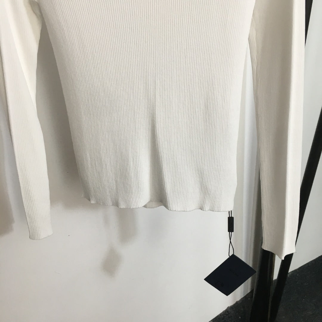 PRADA 25S FITTED KNIT SWEATER 284