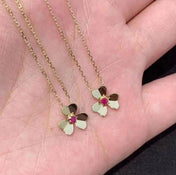FRIVOLE GOLD FLOWER NECKLACE
