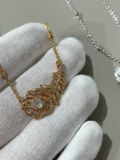 PLUME DE PAON NECKLACE