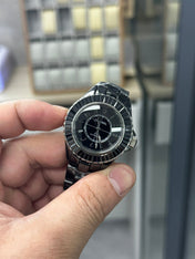 J12 33MM DIAMOND BEZEN BLACK CERAMIC STEEL