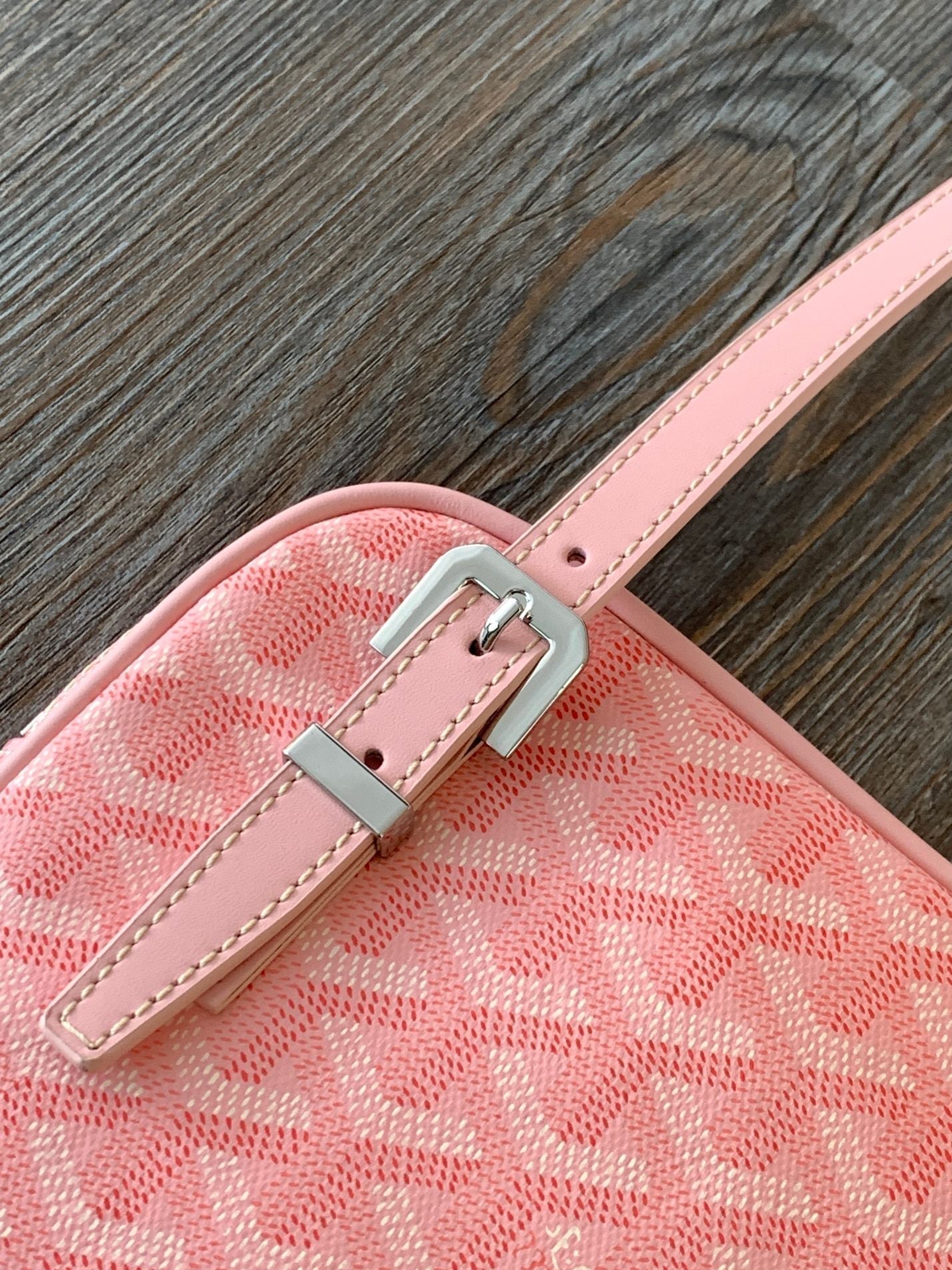 GOYA SECOND-HAND TOAST BAG 21CM PINK CANVAS