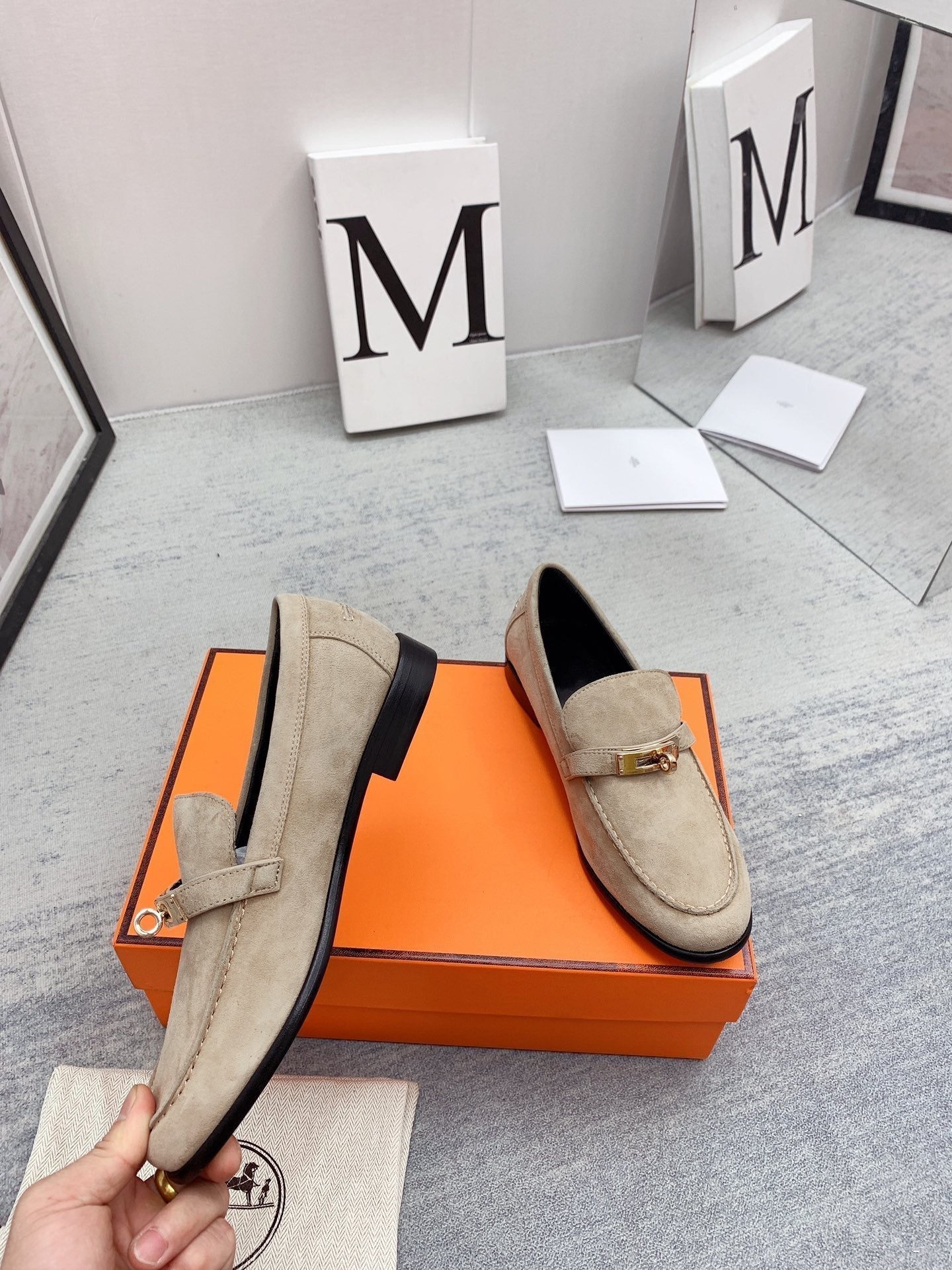 Destin Loafer Suede Beige