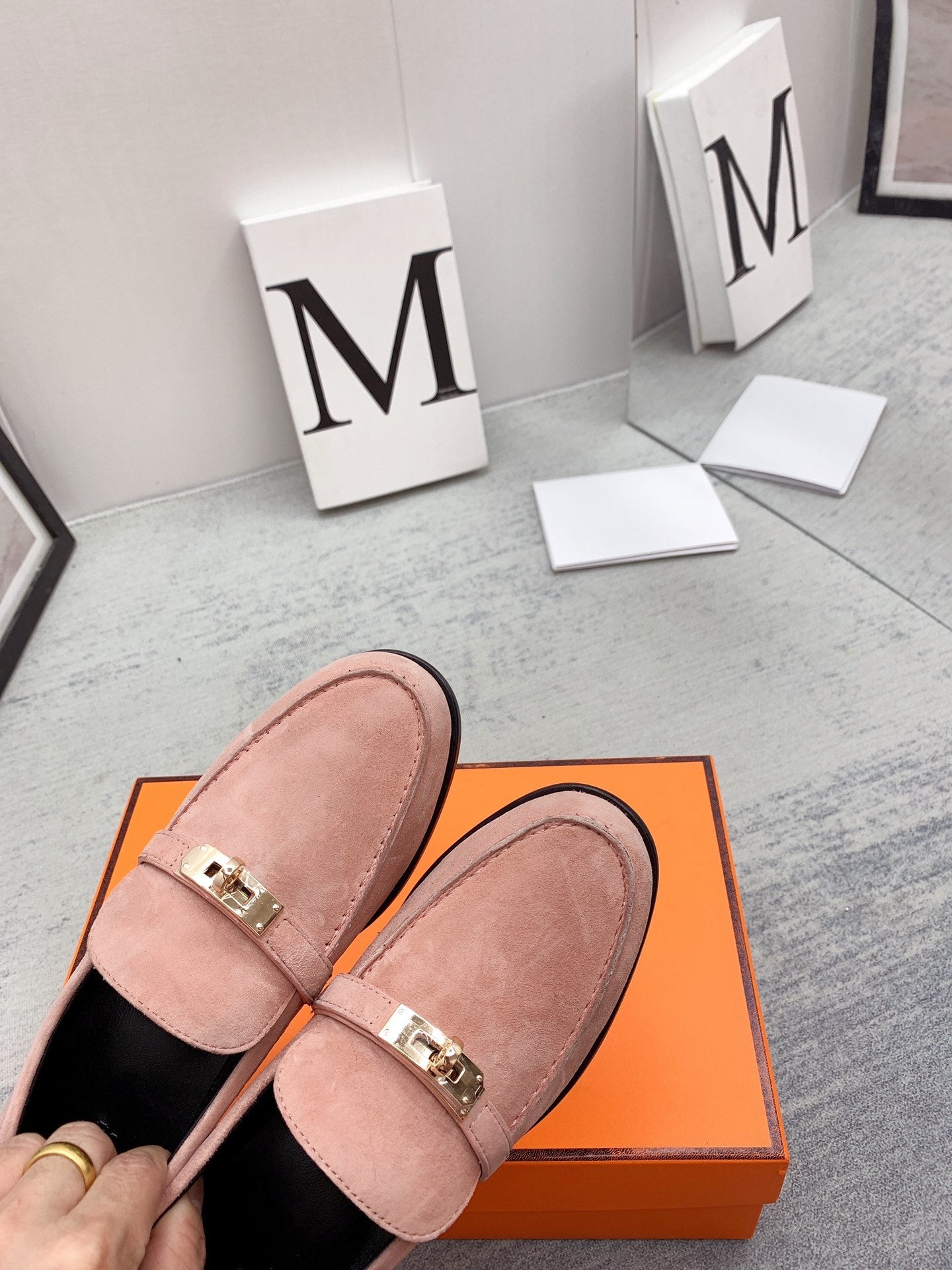 Destin Loafer Suede Light Pink