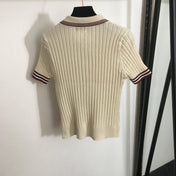 MIUMIU SHORT-SLEEVE KNIT TOP STYLE 294